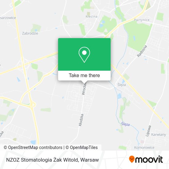 NZOZ Stomatologia Żak Witold map