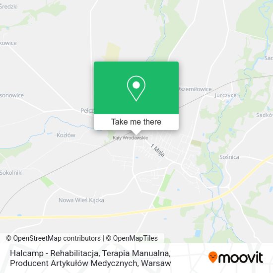 Halcamp - Rehabilitacja, Terapia Manualna, Producent Artykułów Medycznych map