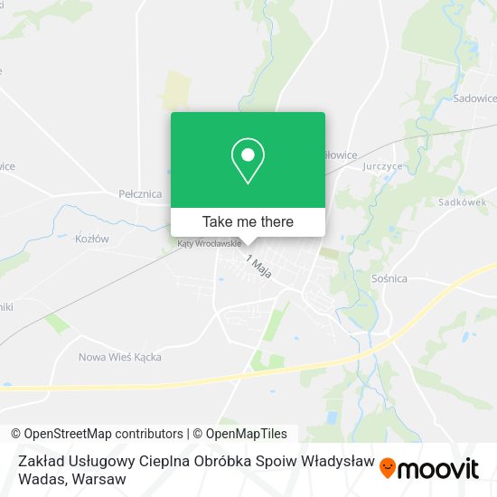Zakład Usługowy Cieplna Obróbka Spoiw Władysław Wadas map