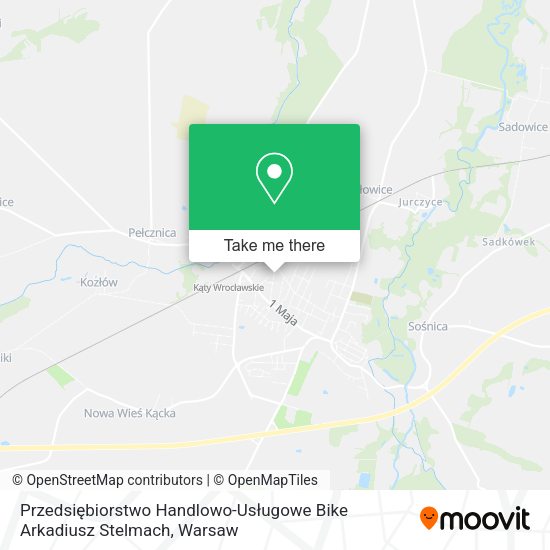 Przedsiębiorstwo Handlowo-Usługowe Bike Arkadiusz Stelmach map