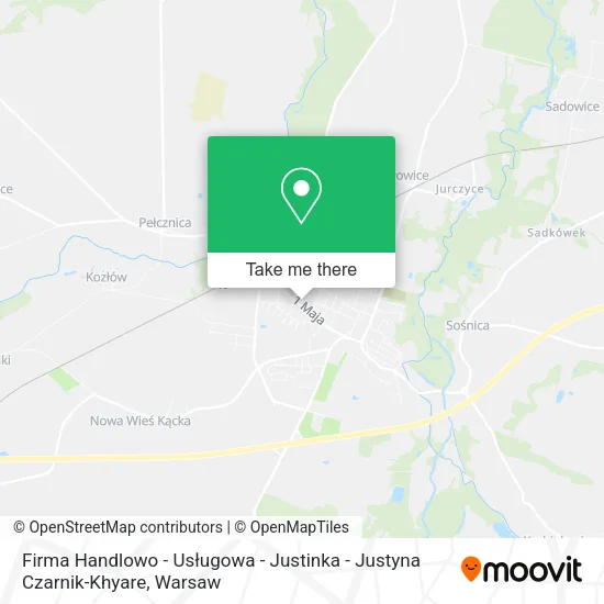 Карта Firma Handlowo - Usługowa - Justinka - Justyna Czarnik-Khyare