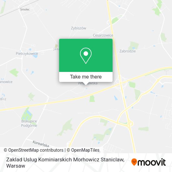 Zaklad Uslug Kominiarskich Morhowicz Staniclaw map