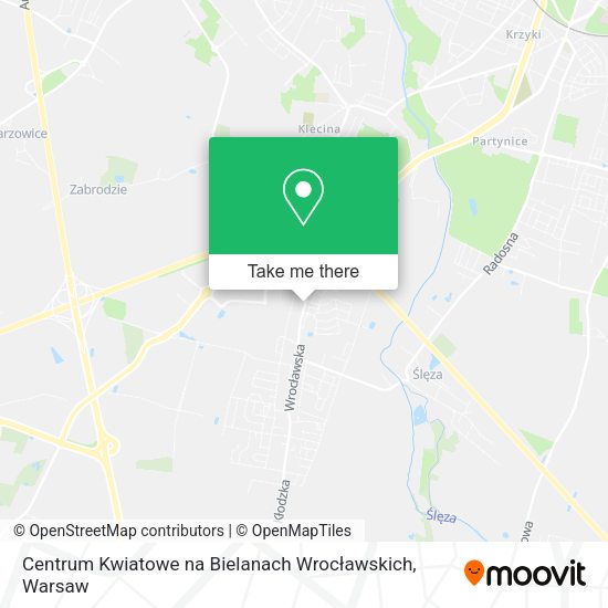 Centrum Kwiatowe na Bielanach Wrocławskich map