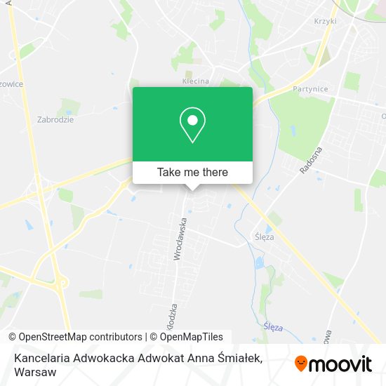 Kancelaria Adwokacka Adwokat Anna Śmiałek map