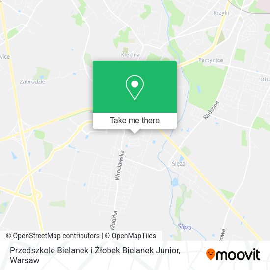 Przedszkole Bielanek i Żłobek Bielanek Junior map