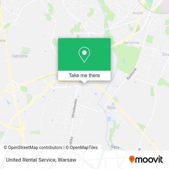 United Rental Service map