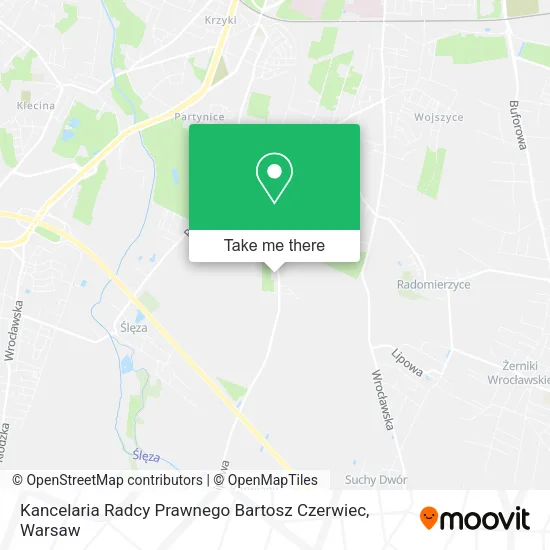 Карта Kancelaria Radcy Prawnego Bartosz Czerwiec