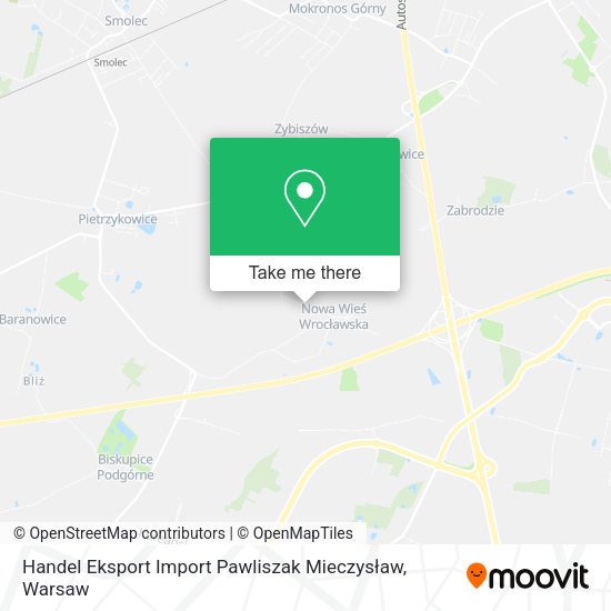 Handel Eksport Import Pawliszak Mieczysław map