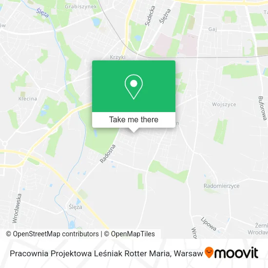 Pracownia Projektowa Leśniak Rotter Maria map