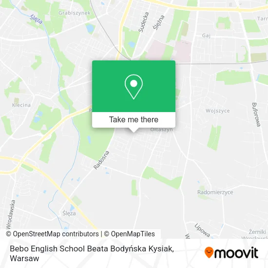 Bebo English School Beata Bodyńska Kysiak map