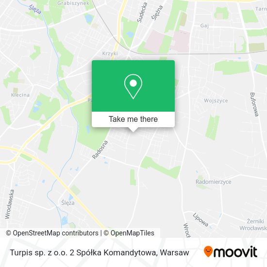 Turpis sp. z o.o. 2 Spółka Komandytowa map