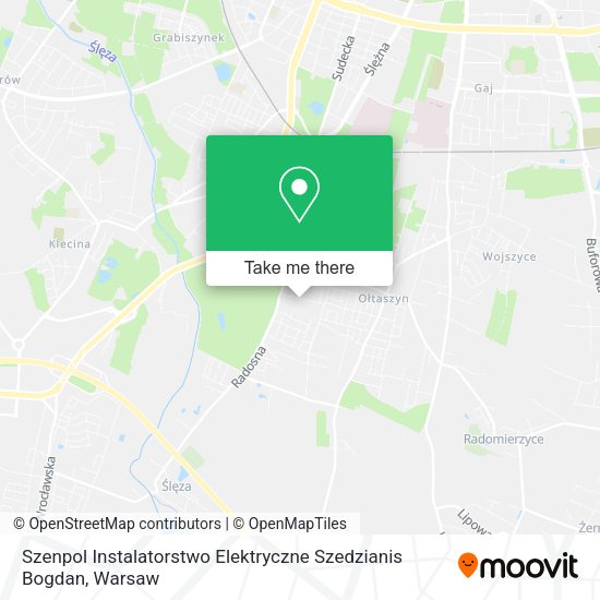 Szenpol Instalatorstwo Elektryczne Szedzianis Bogdan map