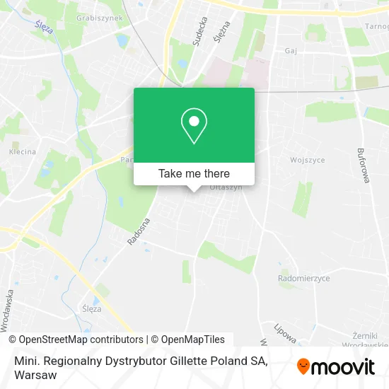 Карта Mini. Regionalny Dystrybutor Gillette Poland SA