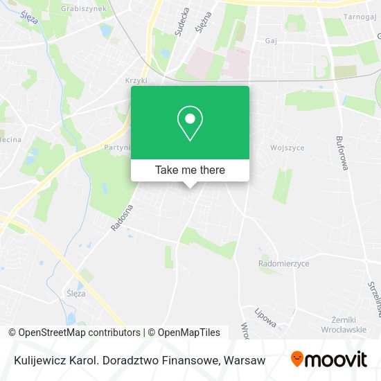 Kulijewicz Karol. Doradztwo Finansowe map