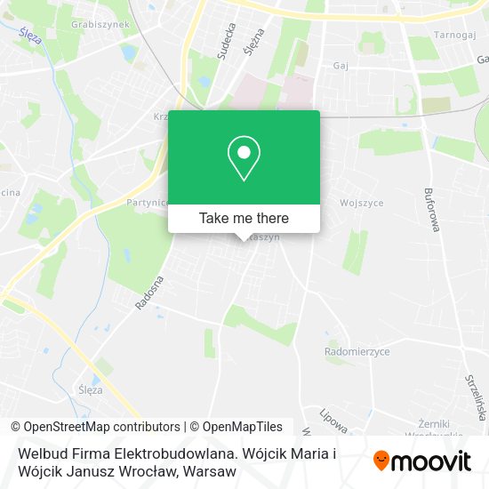 Welbud Firma Elektrobudowlana. Wójcik Maria i Wójcik Janusz Wrocław map