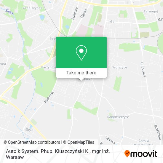 Auto k System. Phup. Kluszczyński K., mgr Inż map