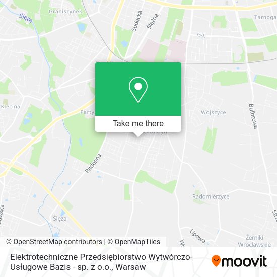 Elektrotechniczne Przedsiębiorstwo Wytwórczo-Usługowe Bazis - sp. z o.o. map