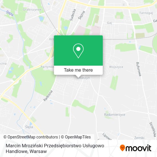 Marcin Mroziński Przedsiębiorstwo Usługowo Handlowe map