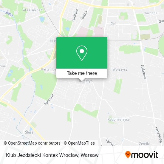 Klub Jezdziecki Kontex Wroclaw map