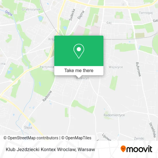 Карта Klub Jezdziecki Kontex Wroclaw