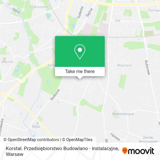 Карта Korstal. Przedsiębiorstwo Budowlano - Instalacyjne