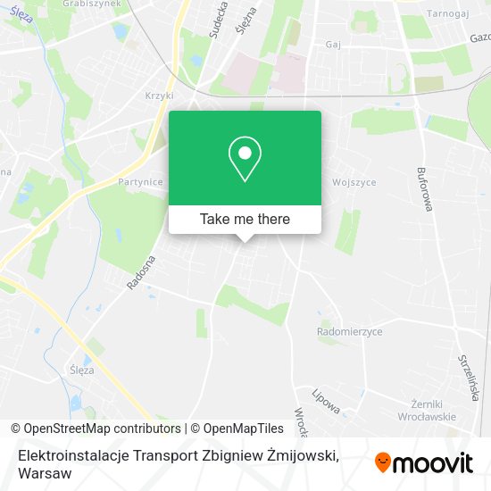 Elektroinstalacje Transport Zbigniew Żmijowski map