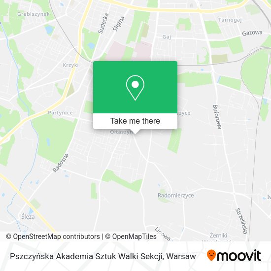 Pszczyńska Akademia Sztuk Walki Sekcji map