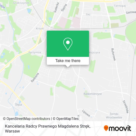 Kancelaria Radcy Prawnego Magdalena Stręk map