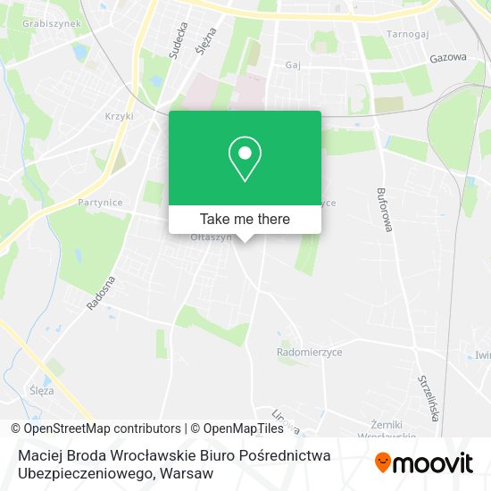 Maciej Broda Wrocławskie Biuro Pośrednictwa Ubezpieczeniowego map