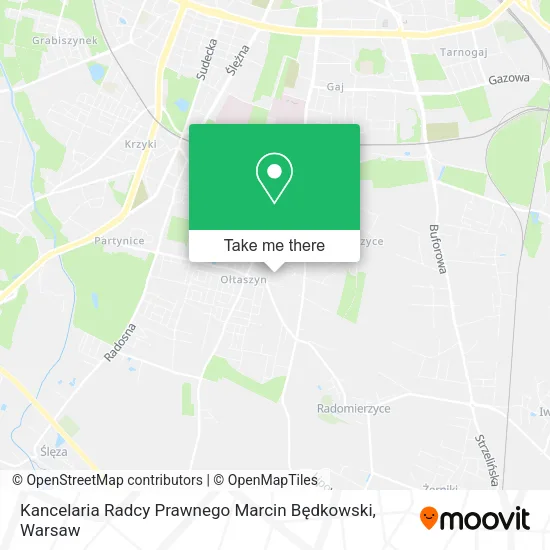 Карта Kancelaria Radcy Prawnego Marcin Będkowski