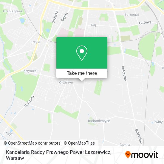 Kancelaria Radcy Prawnego Paweł Łazarewicz map