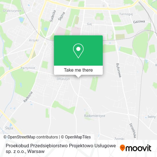 Proekobud Przedsiębiorstwo Projektowo Usługowe sp. z o.o. map