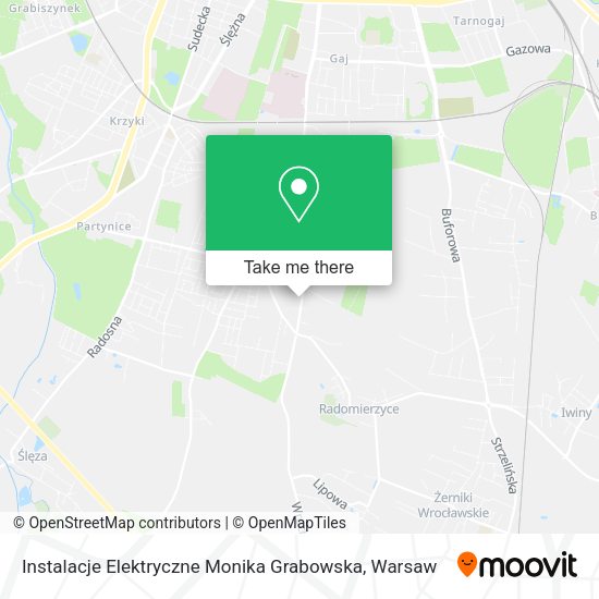 Instalacje Elektryczne Monika Grabowska map