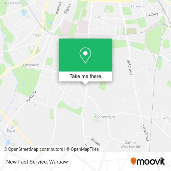 New Fast Service map