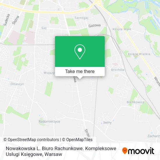 Nowakowska L. Biuro Rachunkowe. Kompleksowe Usługi Księgowe map