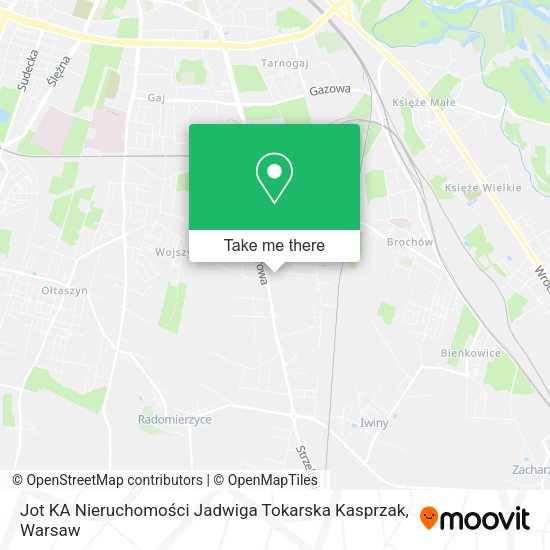 Jot KA Nieruchomości Jadwiga Tokarska Kasprzak map