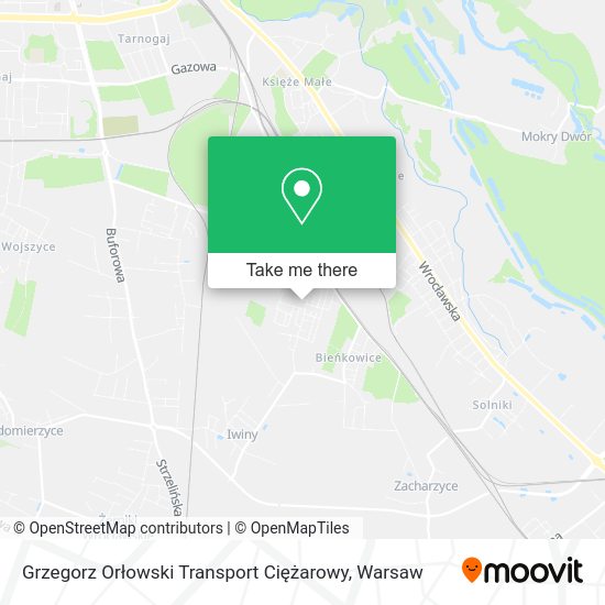 Grzegorz Orłowski Transport Ciężarowy map