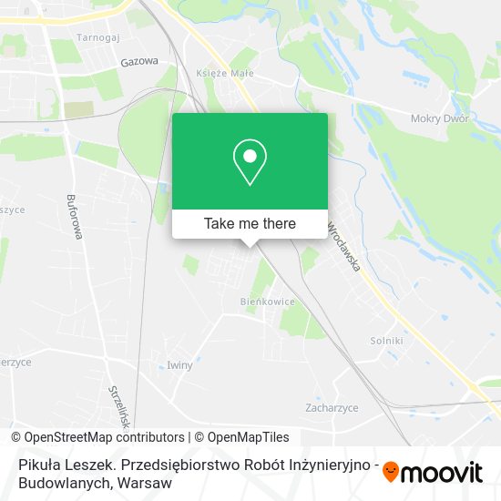 Pikuła Leszek. Przedsiębiorstwo Robót Inżynieryjno - Budowlanych map