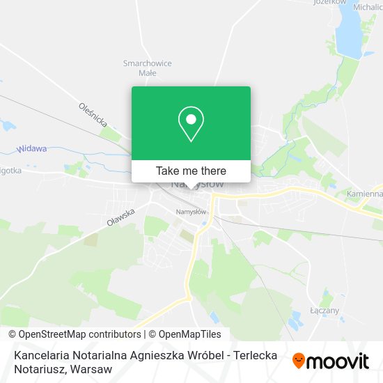 Kancelaria Notarialna Agnieszka Wróbel - Terlecka Notariusz map