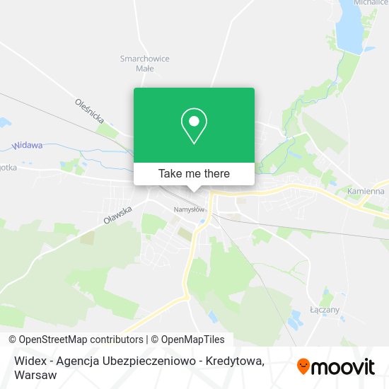 Widex - Agencja Ubezpieczeniowo - Kredytowa map