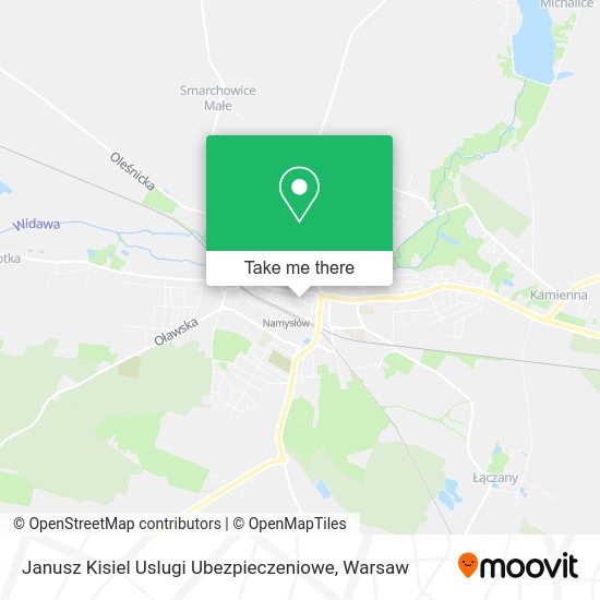 Janusz Kisiel Uslugi Ubezpieczeniowe map