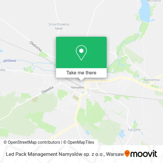 Карта Led Pack Management Namysłów sp. z o.o.