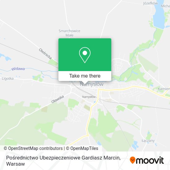 Pośrednictwo Ubezpieczeniowe Gardiasz Marcin map