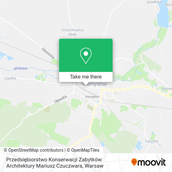 Przedsiębiorstwo Konserwacji Zabytków Architektury Mariusz Czuczwara map