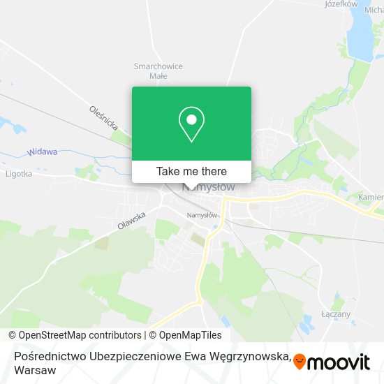 Pośrednictwo Ubezpieczeniowe Ewa Węgrzynowska map