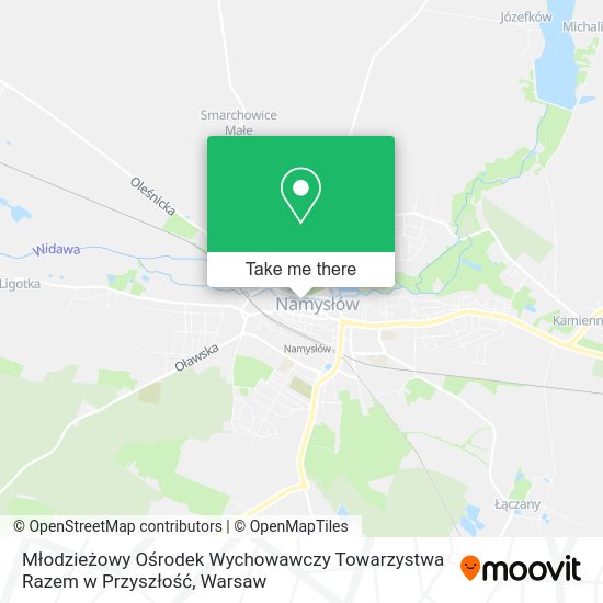 Młodzieżowy Ośrodek Wychowawczy Towarzystwa Razem w Przyszłość map