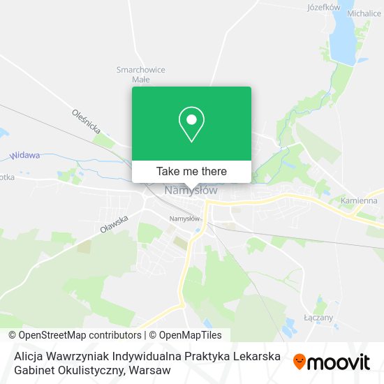 Alicja Wawrzyniak Indywidualna Praktyka Lekarska Gabinet Okulistyczny map