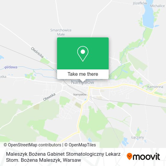 Maleszyk Bożena Gabinet Stomatologiczny Lekarz Stom. Bożena Maleszyk map