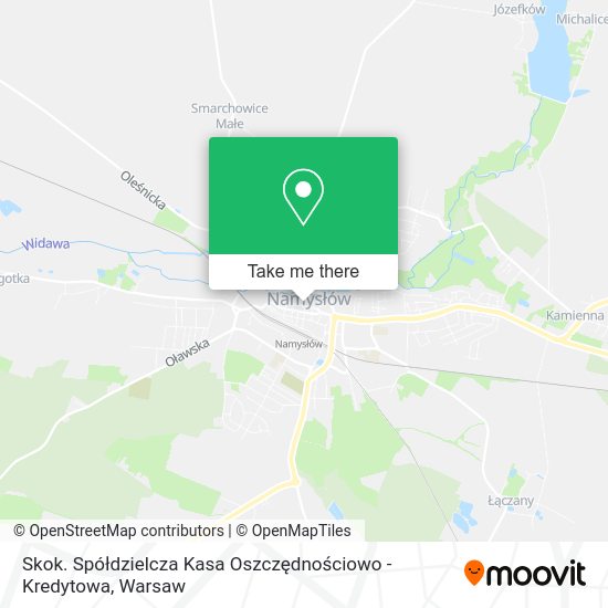 Skok. Spółdzielcza Kasa Oszczędnościowo - Kredytowa map