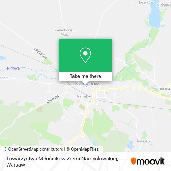 Карта Towarzystwo Miłośników Ziemi Namysłowskiej